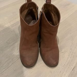 Nordstrom BP Brown Leather Booties Size 5 1/2